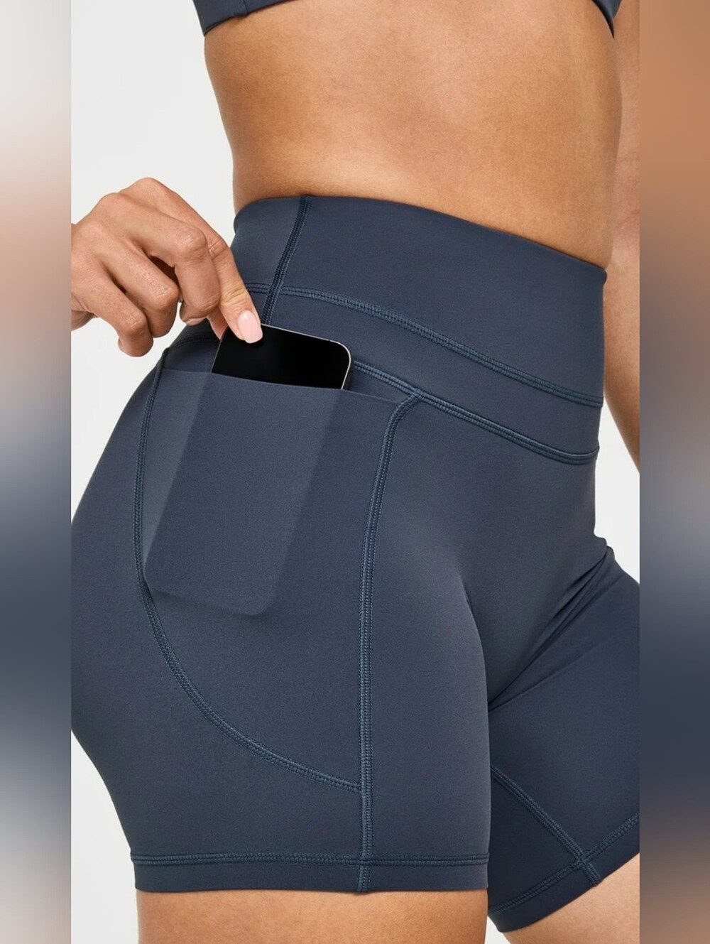Oner Active UnifiedMove™ High Waisted Pocket Shorts 6" | True Blue NWT